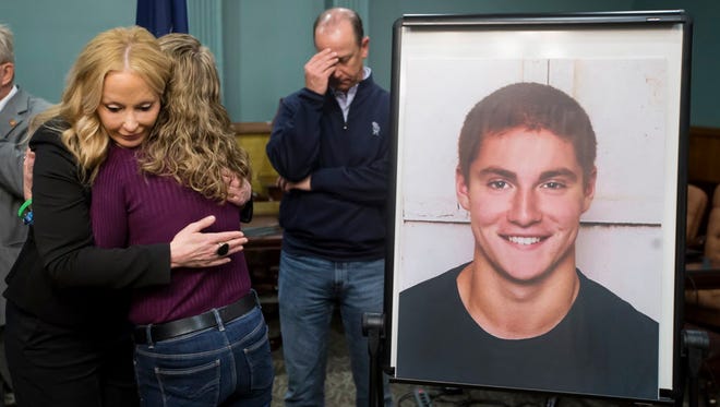 Timothy Piazza, 19, died during a fraternity's hazing process at Penn State in 2017.