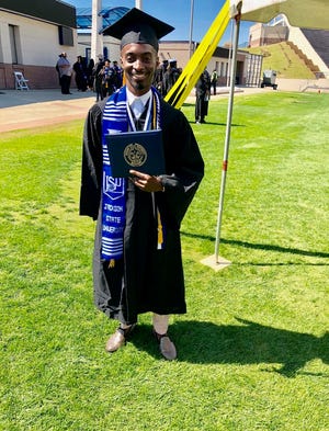 After relinquishing his dreams of becoming a teacher, Everett Anderson graduated from Jackson State University in 2018 with a bachelor's degree in social work.