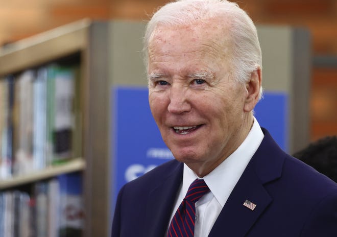 President Joe Biden highlighted his recent student loan relief initiatives during a campaign visit in Culver City, California.