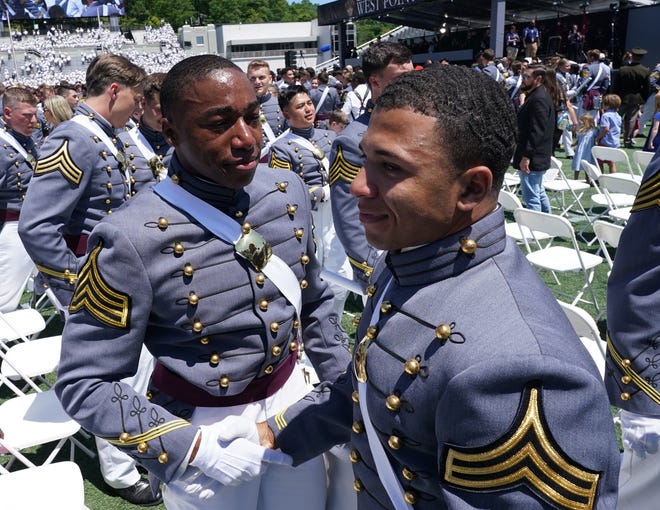 Scenes from the 2023 Graduation and Commissioning Ceremony at Michie Stadium on the campus of U.S. Military Academy at West Point on Saturday, May 27, 2023. ORG XMIT: jm052723 (Via OlyDrop)