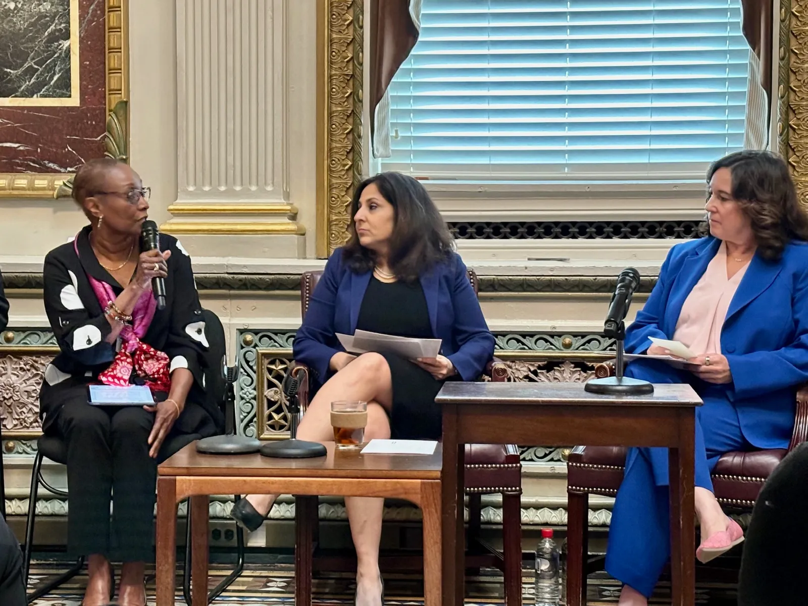 Elfreda Massie, director of Education and Expanded Learning for the National League of Cities; Neera Tanden, White House domestic policy advisor; and Cindy Marten, deputy secretary at the Education D