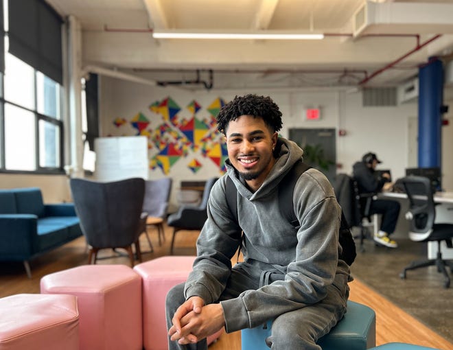 Isaiah Hickerson, who left Miami to attend the nonprofit Marcy Lab School in Brooklyn, New York, is studying software engineering there.